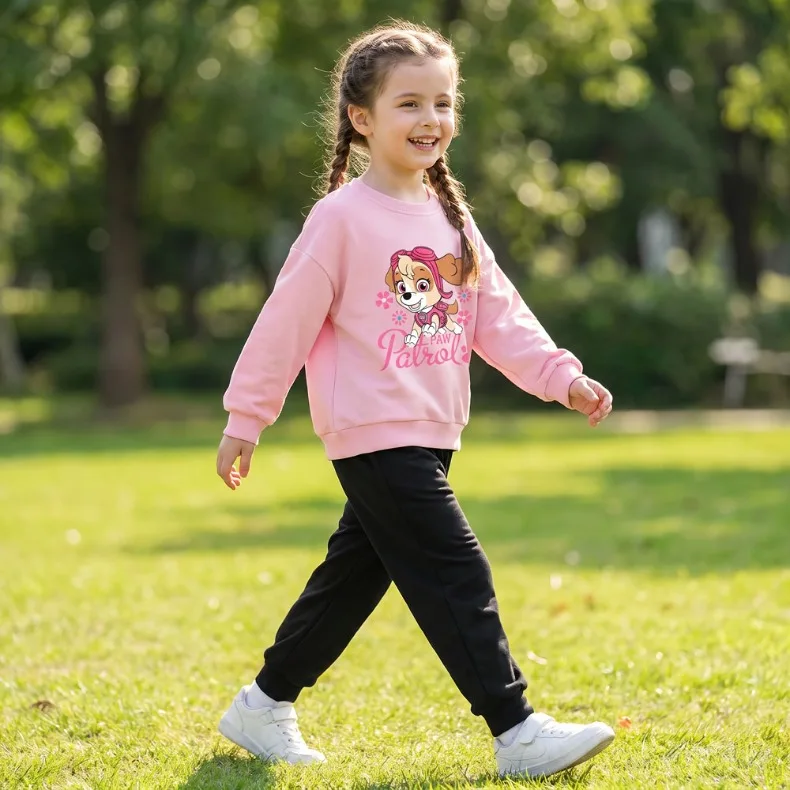 2026 Herbst Neuer Stil Mädchen O-Ausschnitt Hoodies und Lange Hose Zweiteilige Sets Kinder Casual Trainingsanzug Kinder Pullover Sweatshirt Anzug – Detail 7
