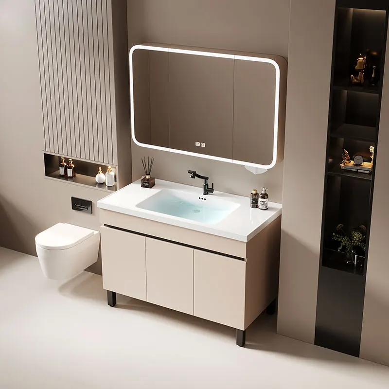 

Floor Toilet Bathroom Cabinets Vintage Vanity Storage Mirror Bathroom Cabinets Shower Makeup Articulos Para El Hogar Furniture