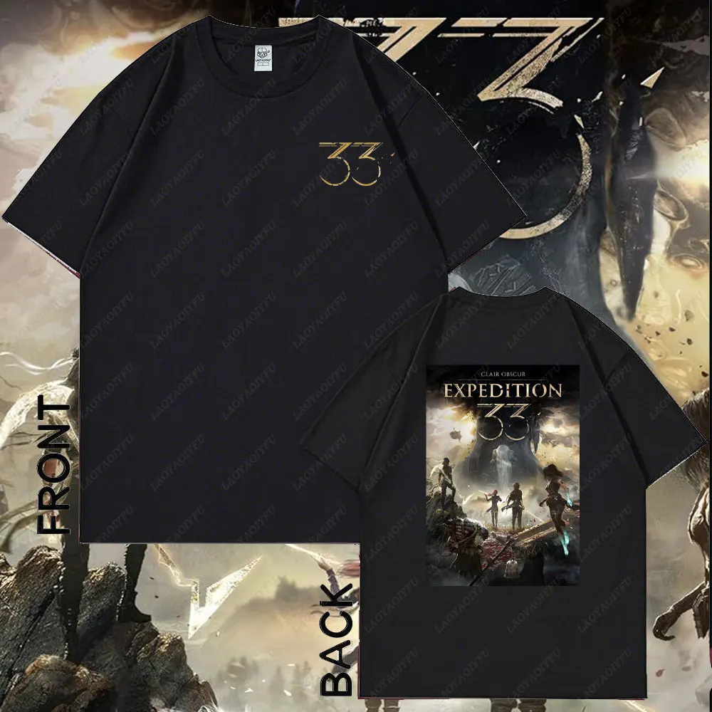 

Clair Obscur: Expedition 33 Inspired Gaming Double-sided Print TShirt Game Shirt Apparel Gamer Tee Men Women Summer Cotton Tops