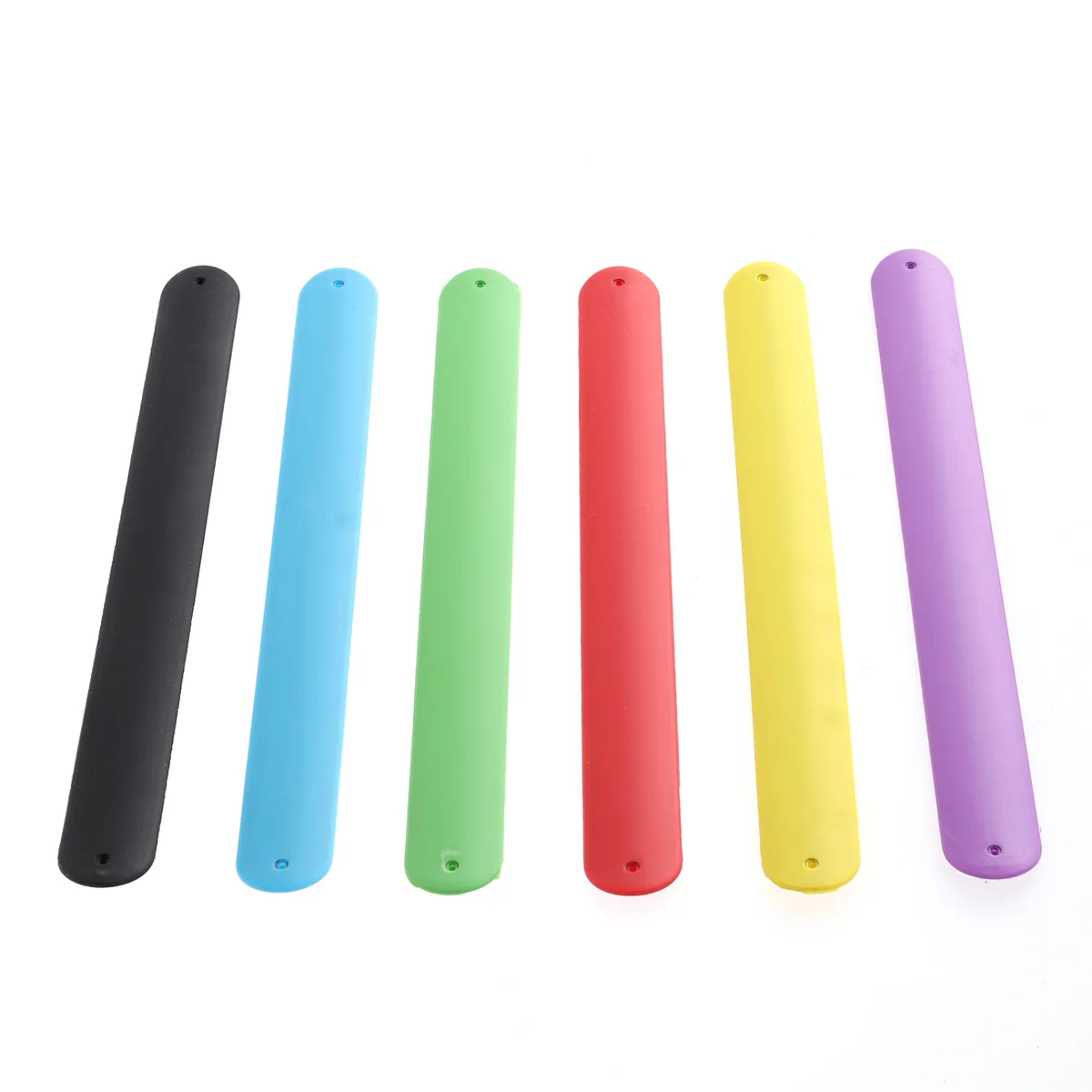 6 Pcs Eco-friendly Bracelets Silicone Rainbow Slap Animal Fashionable Color for Kids