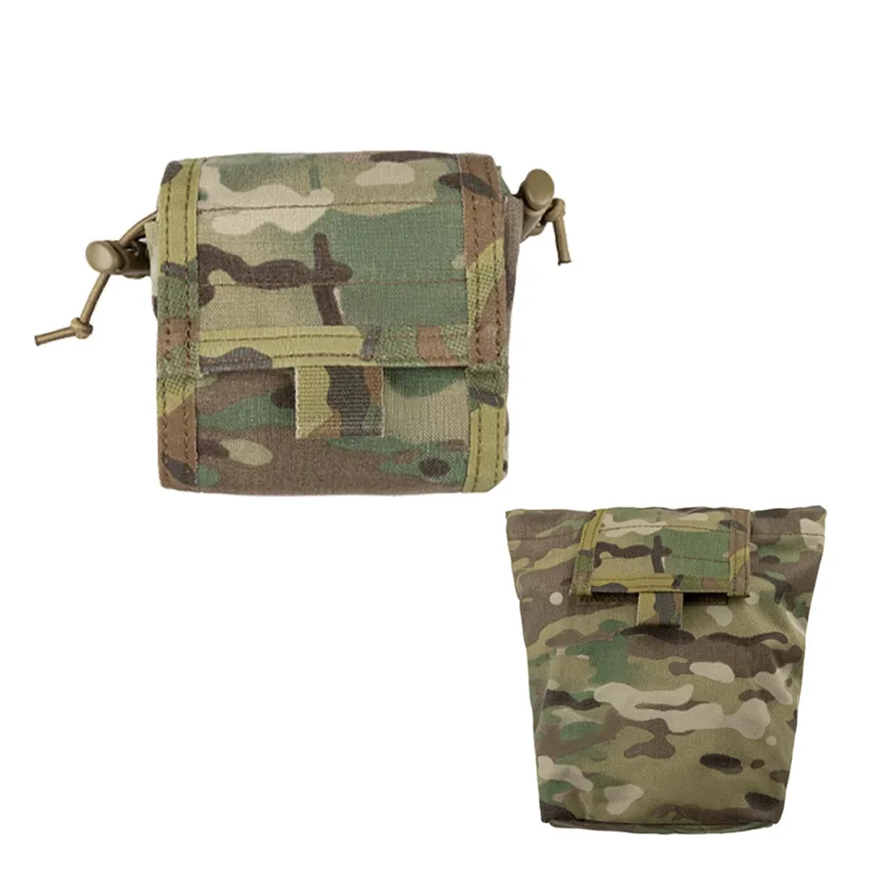 Tactical Pouch Airsoft Molle Drop Magazine Carrier Outdoor Hunting Multi Purpose Recycle Tool Folding Pack
