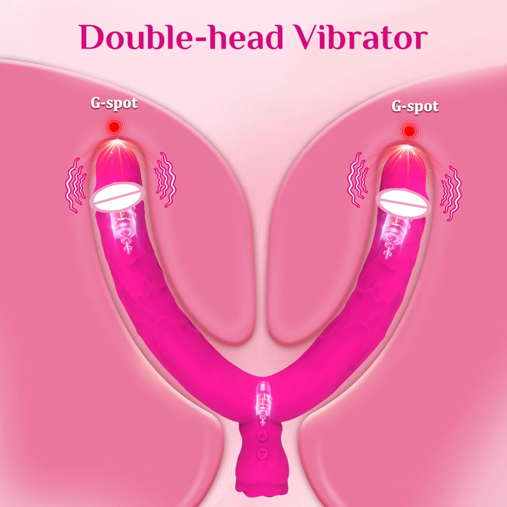 زوجين هزاز الجنس لعب الكبار للنساء المهبل البظر تحفيز مزدوجة نهاية هزاز G-بقعة الشرج تدليك الإناث الاستمناء #1