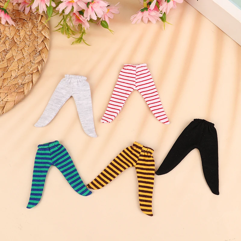 1PC Doll Pantyhose Fashion Clothing Doll Pants Dolls Multicolor Trousers Clothes Accessories Dress Up Toys For 1/12 Doll Ob11