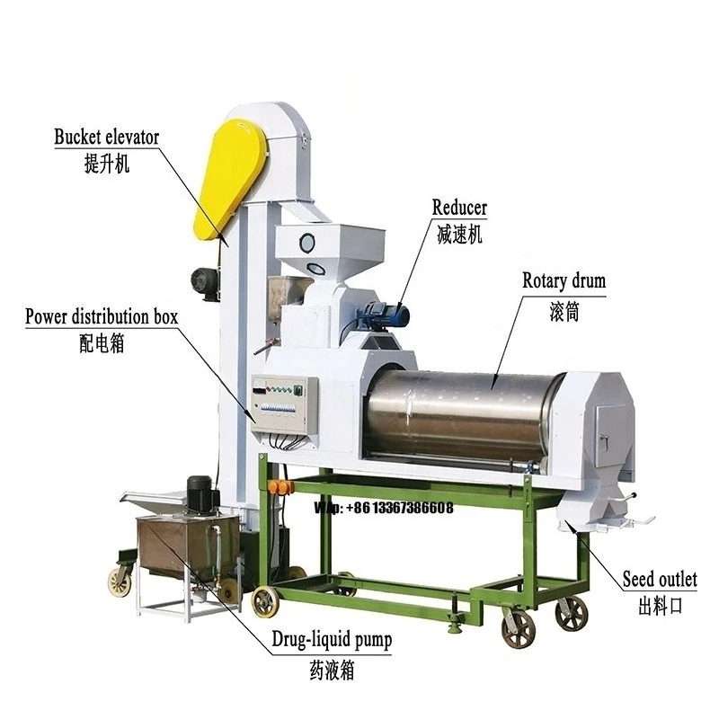 

Low breakage rate High efficiency seed treatment machine coating machine