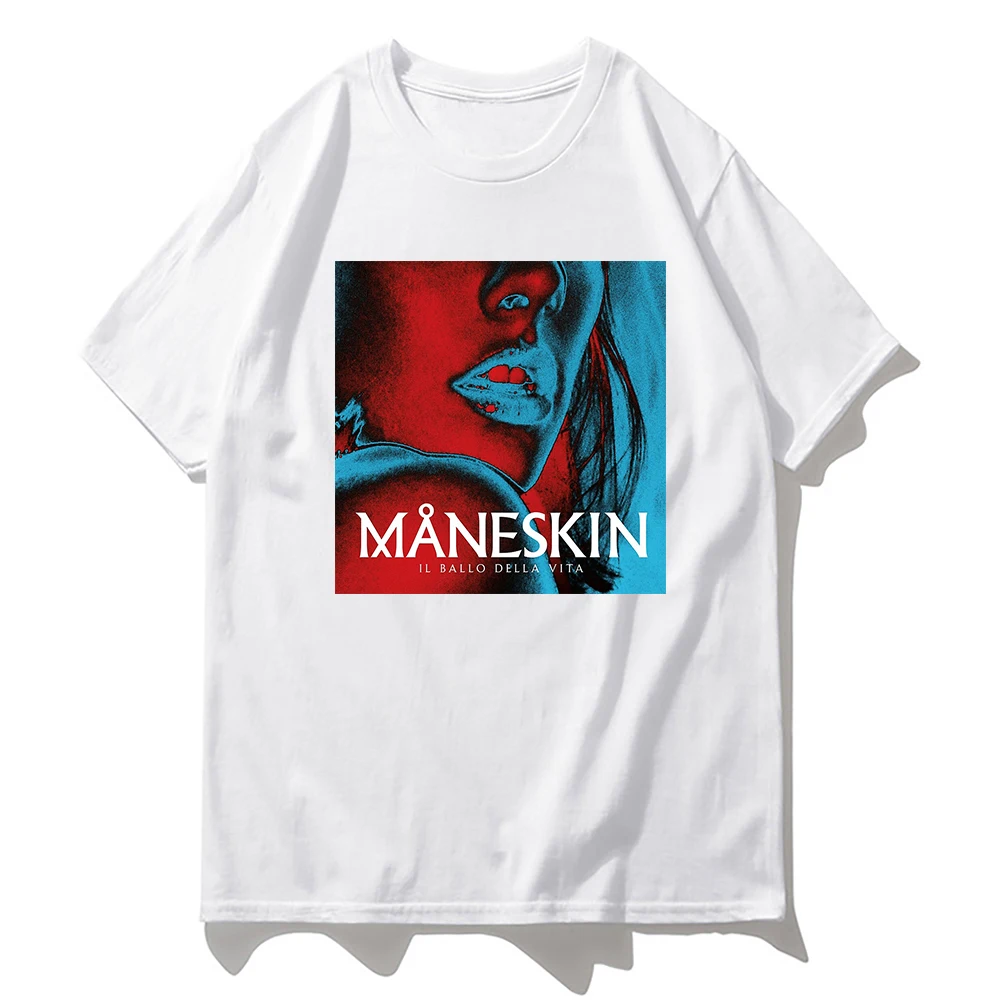 Maneskin Hip Hop Print Goth Harajuku Women T-shirt Casual Ladies Basic O-collar Short Sleeved y2k Top Tshirt Girl,Drop Ship