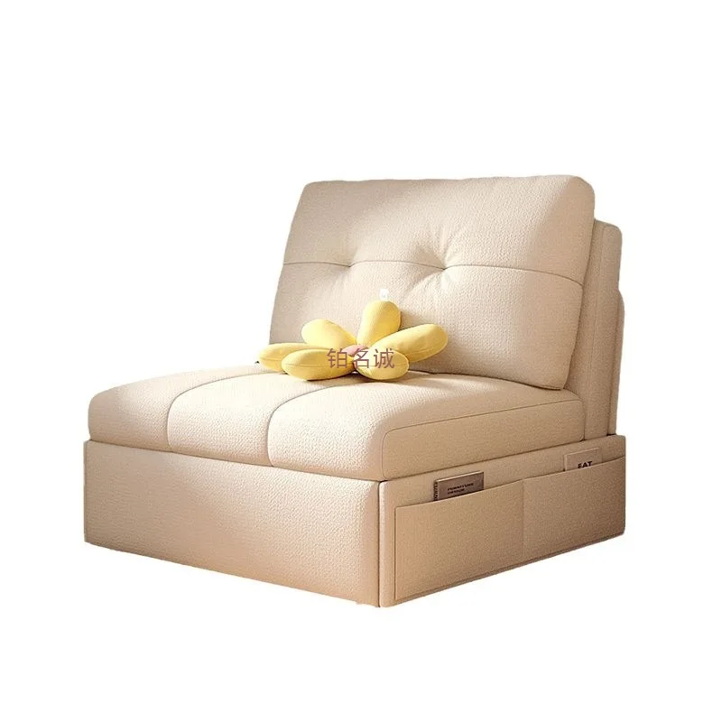 Sofa bed, cream style small apartment, multi-functional living room, Internet celebrity, telescopic balcony, single folding sofa