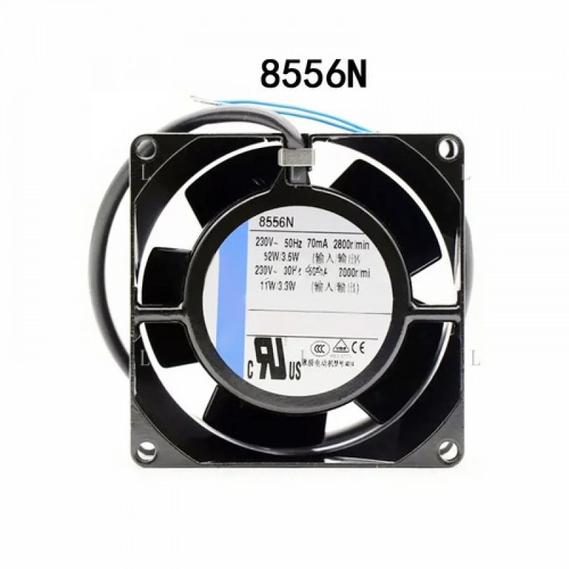 

L Новый для Ebm-paps 80*80*38 мм 8556N 230 В переменного тока 12 Вт 70 мА Вентилятор с высокой термостойкостью