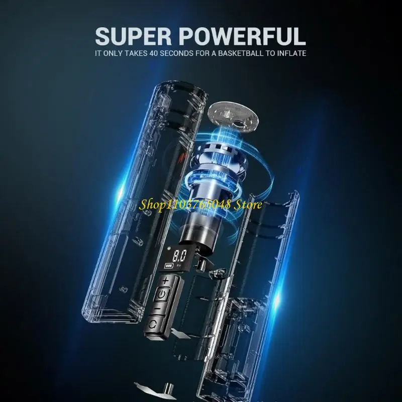 R53E Smarted Digital Display Bombas sem fio com monitoramento pressão real para bicicletas vôlei basquete