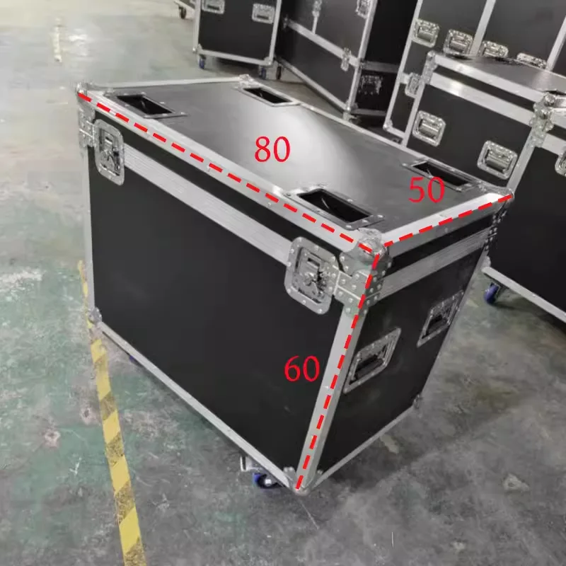 Hardware-gereedschapskist van aluminiumlegering, op maat gemaakte waterdichte en seismische instrumentenkist, logistieke verzendkist, draadluchtkist