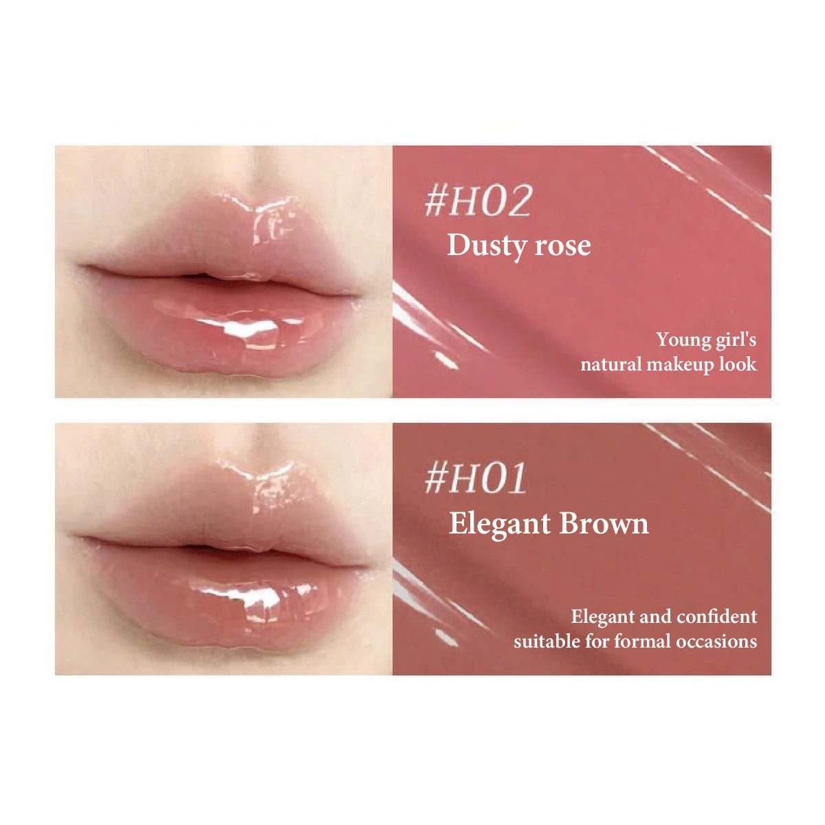 بلسم الشفاه haggard Emo Monster، نسيج بلسم الشفاه الممتلئ، ملمس كريمي حريري، ملمس الشفاه الطبيعي، تصميم الألوان الناعمة، موسم العطلة #4