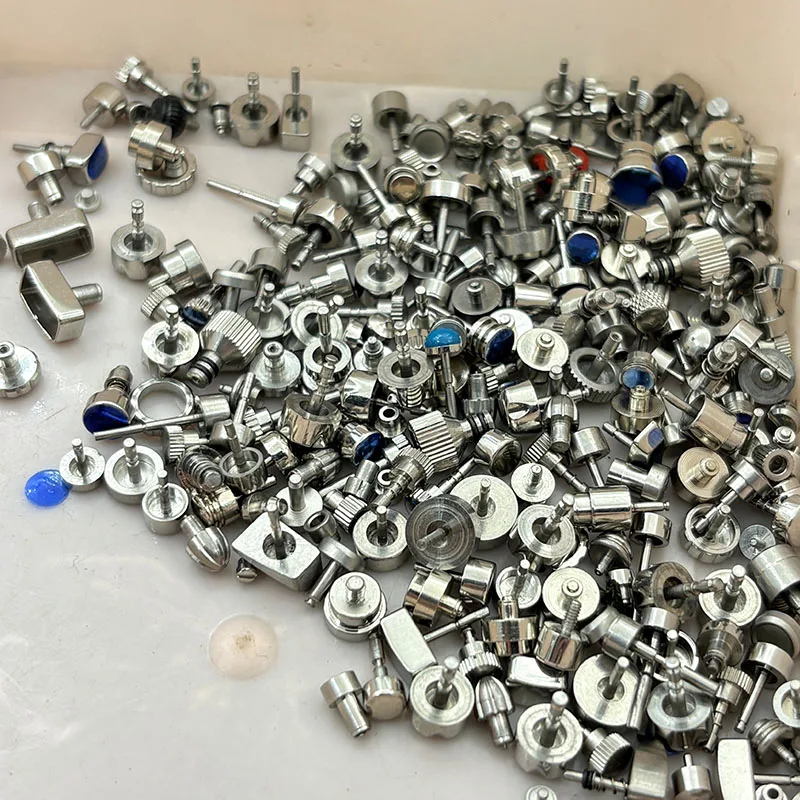 Watch accessory repair: mixed button, time adjustment button, crown button
