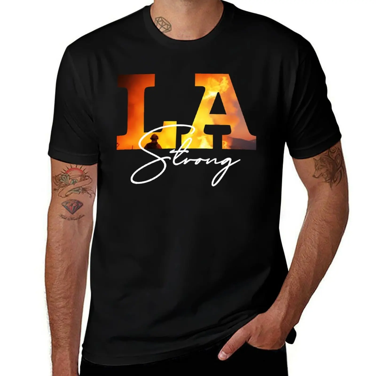 

LA CALIFORNIA STRONG T-Shirt heavyweights anime tshirt vintage graphic tee T-shirts oversize mens t shirts pack
