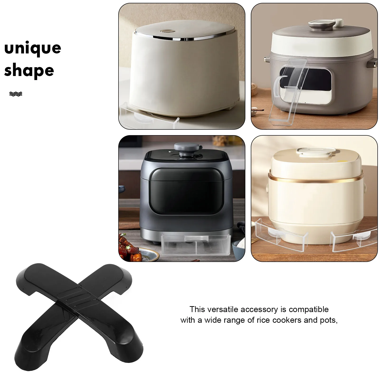 

2pcs Rice Cooker H Cauldron Pot Lid Knob Replacement Universal Wok H Pressure Cooker Part Plastic Cookware