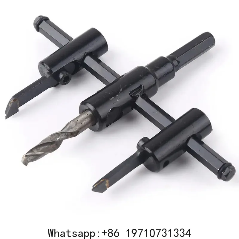 120/200/300mm Alloy Steel Adjustable Circle Hole Cutter Wood Drill Bit Saw Round Cutting Blade Aircraft Type DIY Tool Hole Opene view 4