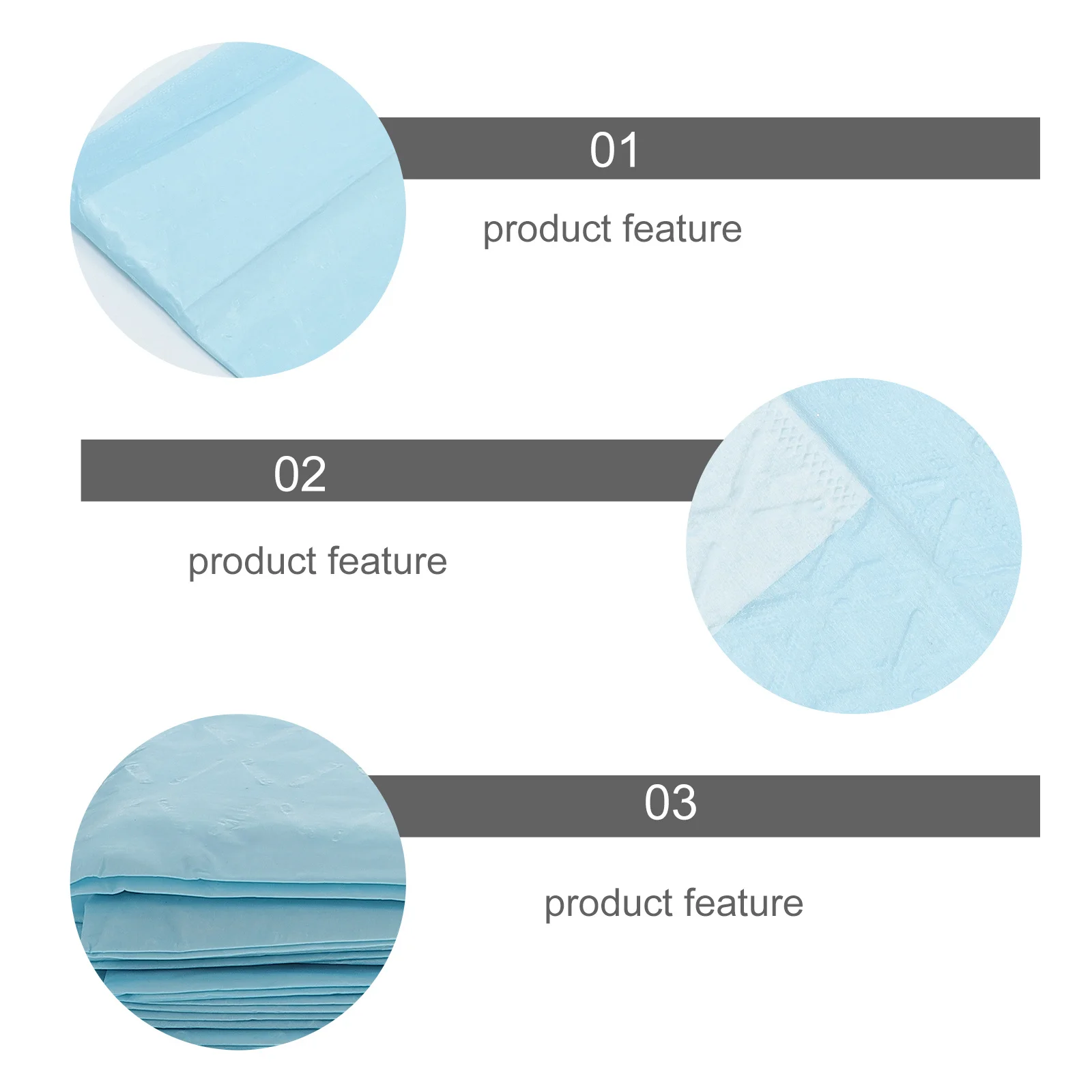 20 قطعة منصات التمريض ماصة ملاءات السرير القابل للتصرف غير المنسوجة النسيج زيت مقاوم للماء برهان لصالونات التجميل عيادات صغيرة الأزرق #5
