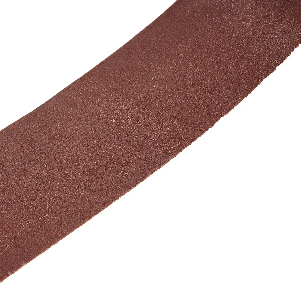 

10pcs Reddish Brown 60/120/150/240 Grit 40mm X 680mm Sanding Belts Set For Grinding Machine Durable And Good Quality