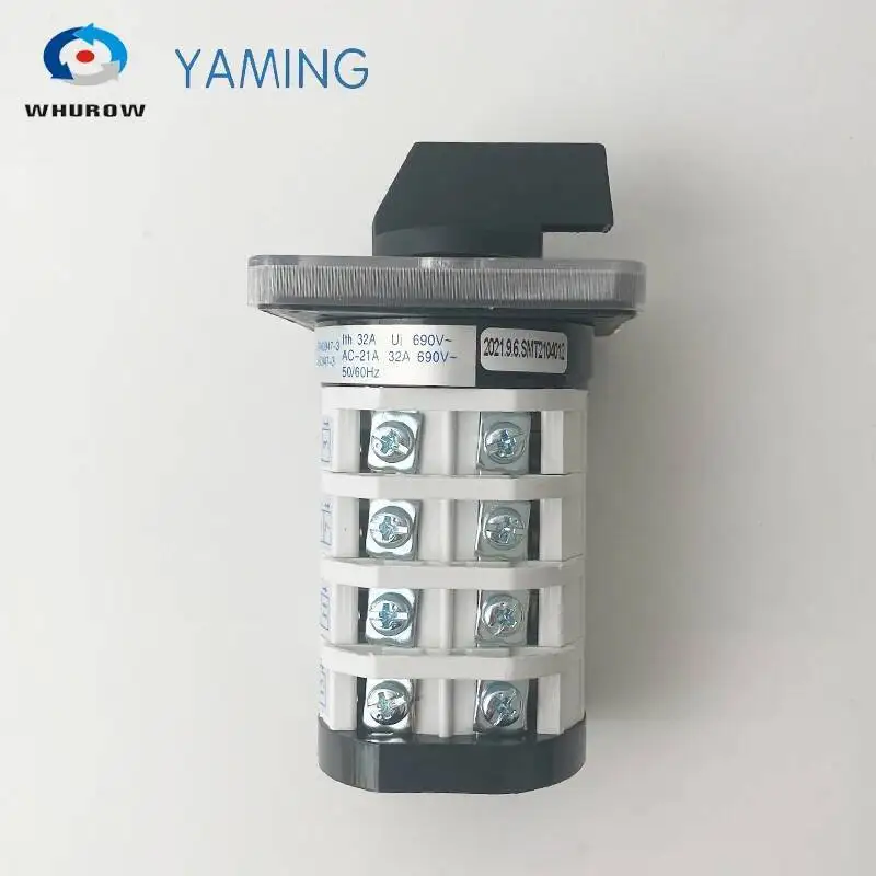 YMZ12-32/4 مفاتيح الجمع الكهربائية تغيير كاميرا دوارة التبديل أربعة القطب 0-6 مواقف الاتصالات الشظية #4