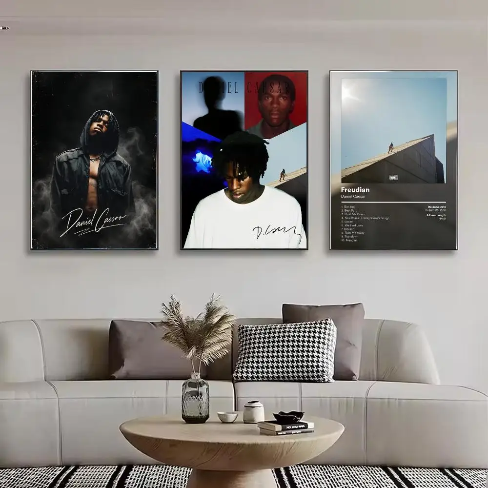 Singer Daniel Caesar Album Painting Calligraphy Stylish Canvas Poster Wall Art for Bedroom Living Room Study Home Decor Gift
