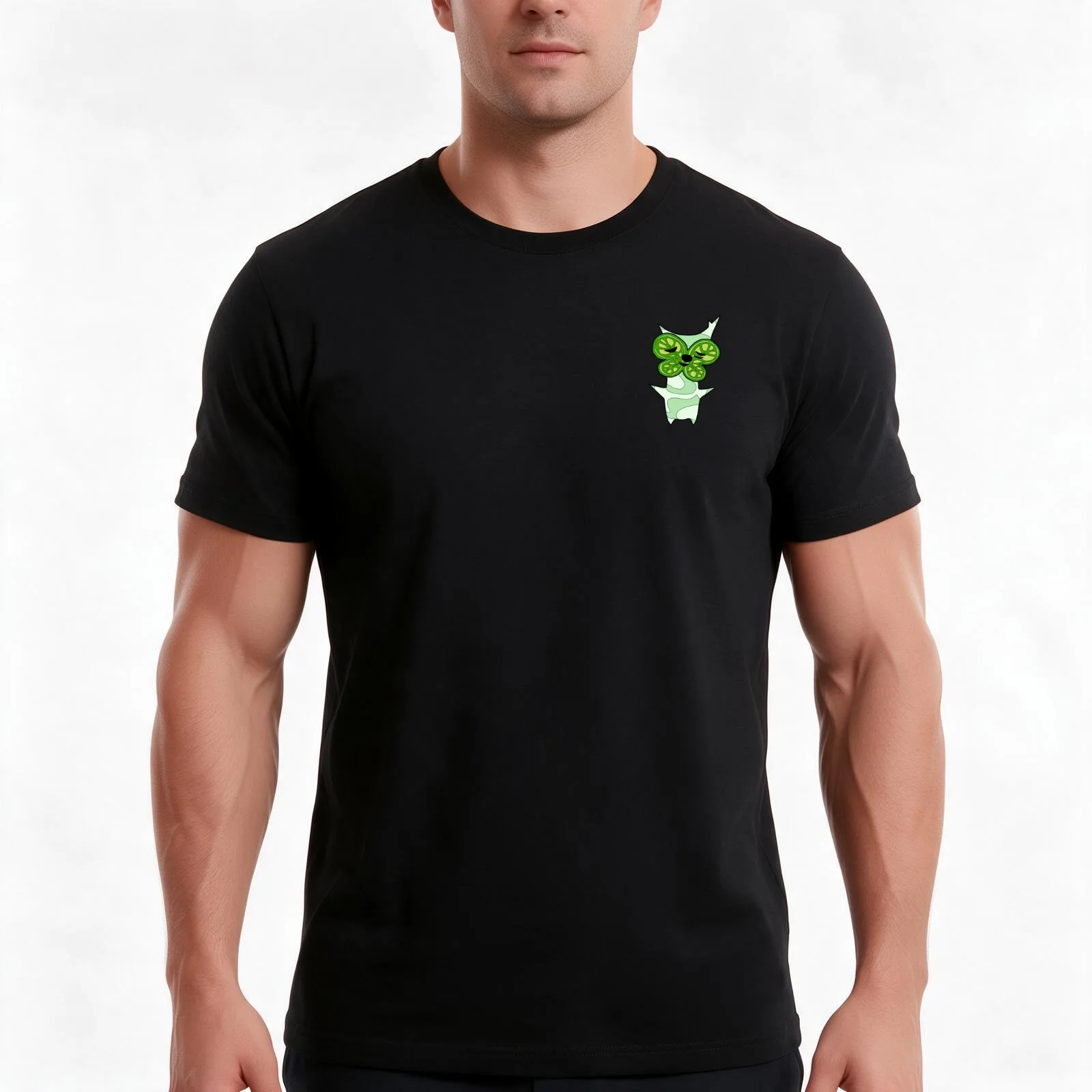 Clover leaf Korok <3 (Botw) T-Shirt, Summer Casual Cotton Tee, Oversized Streetwear Tops, Vintage Graphic Print