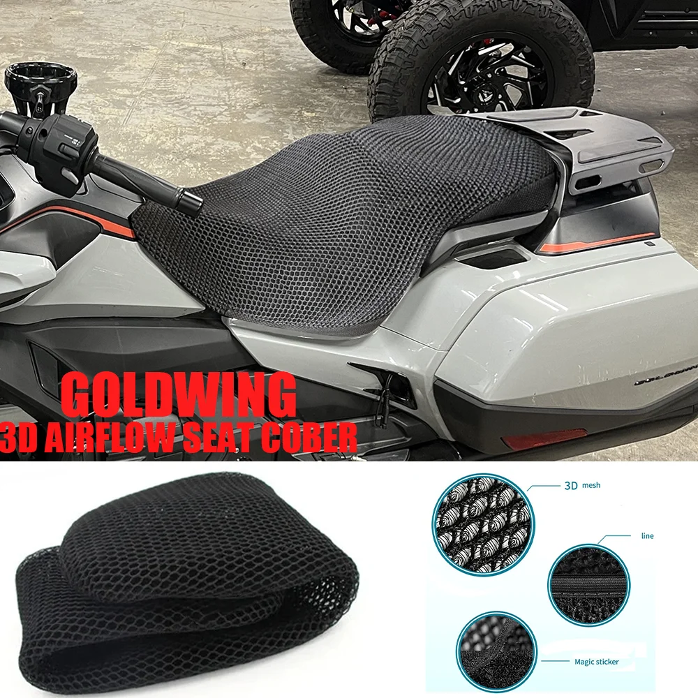 

For Honda Goldwing 1800 GL1800 Seat Cover Seat Heat Insulation Cover 3D Airflow Seat Cover Seat Heat Insulation Cover