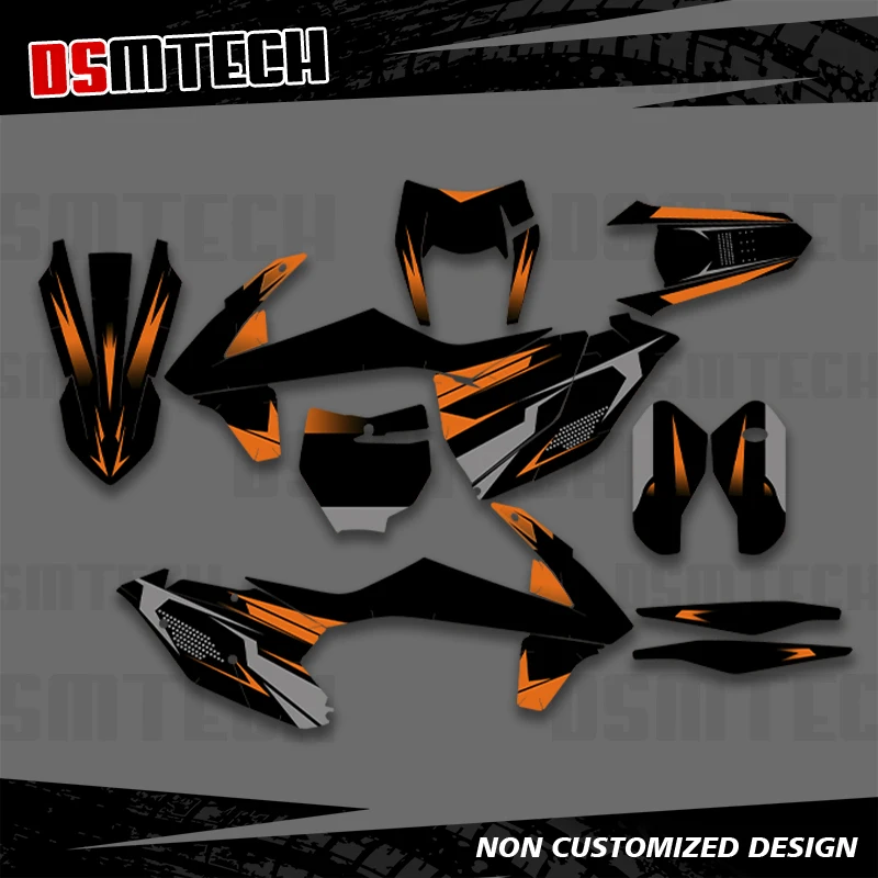 

DSMTECH For KTM 125 250 350 450 500 SX SXF XC XCF 2016 2017 2018 EXC EXCF XCW 2017 2018 2019 Graphics Decals Stickers 011