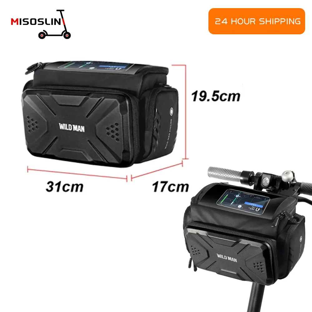 Electric Scooter Handlebar Storage Bag Wild Man Rainproof Front Bag For Xiaomi M365 Pro Pro2 1S Pro4 Cycling Bags Touch Screen