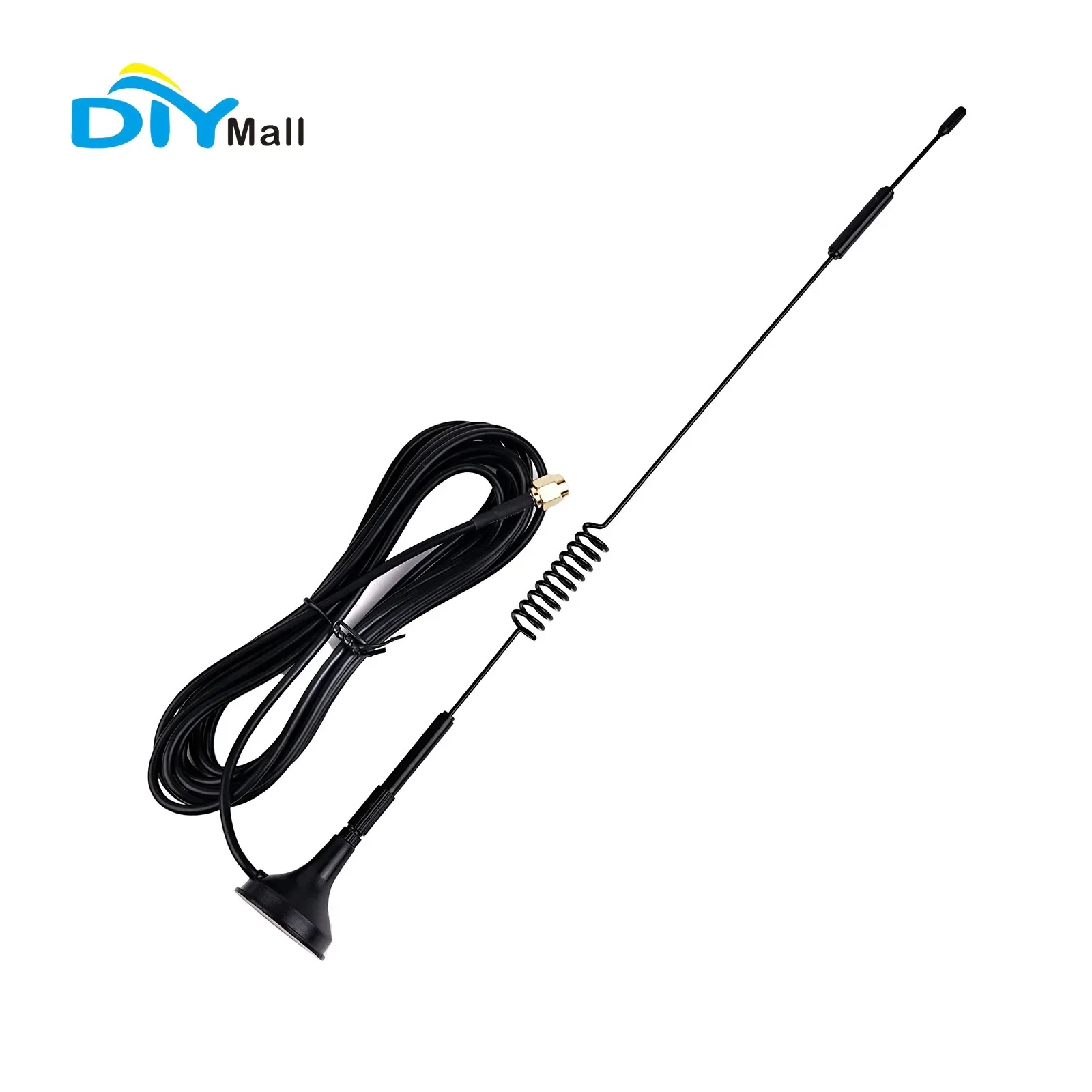 4G Quad-Band Antenna: 12dBi, 700-2700MHz, SMA with Internal Screw and Internal Needle, RG174 Extension Cable, 1.5/3 Meters