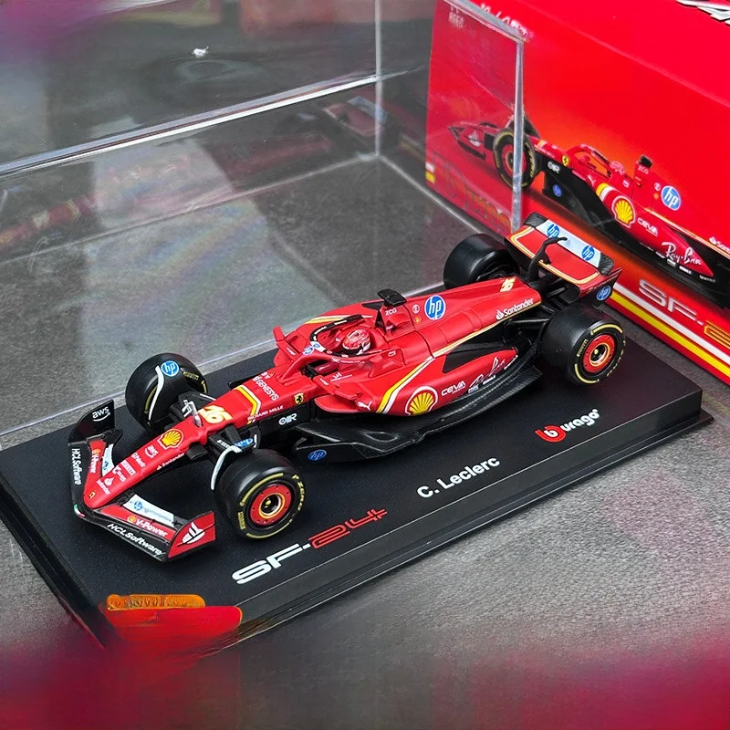 ブラーゴ-フェラーリ-f-モデル-sf24-フォーミュラレーシングカー-合金-43スケール-コレクタブルトイ-4歳以上対象-中国製