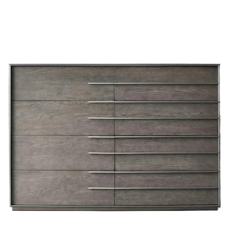 

American country retro old household solid wood chest American furniture foyer porch bedroom locker