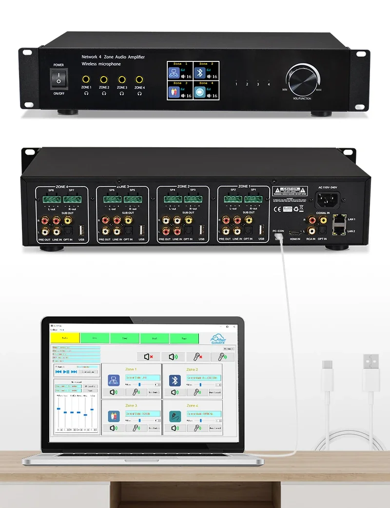 Audio Amplifier for Multi-room Background Music