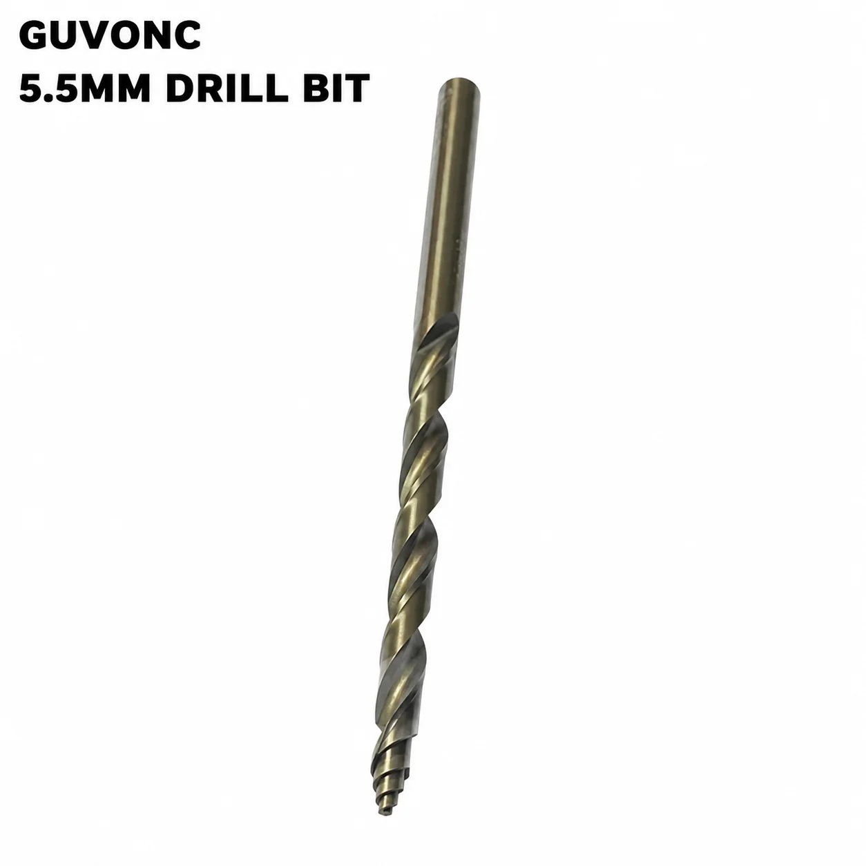 5.5mm High Speed Steel Twist Drill Bit Wear‑Resistant Titanium Coated Bit for Metal Wood Plastic Work