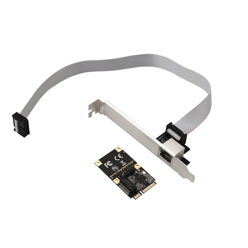 Mini PCIe 2.5G RJ45 بطاقة منفذ واحد RT8125B بطاقة تحكم الشبكة 25000 Mbps RJ45 LAN محول محول إيثرنت لـ Des