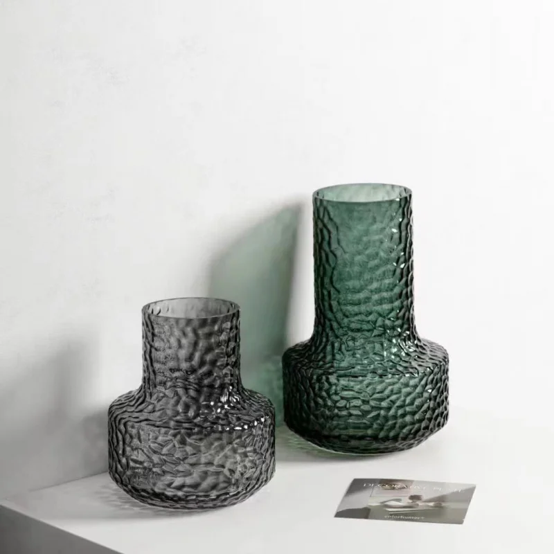 

Classic Tall Glass Snow Willow Vase - Transparent Water Culture Vase, Modern Home Decoration, Perfect for Fresh/Dried Branch Arr