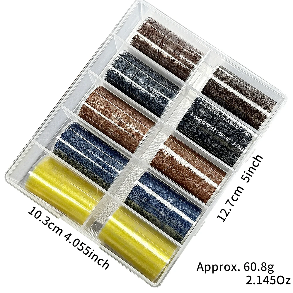 10롤 화이트 발레 레이스 네일 트랜스퍼 스티커 레트로 - Transfer Paper Carbon 리뷰 및 가격