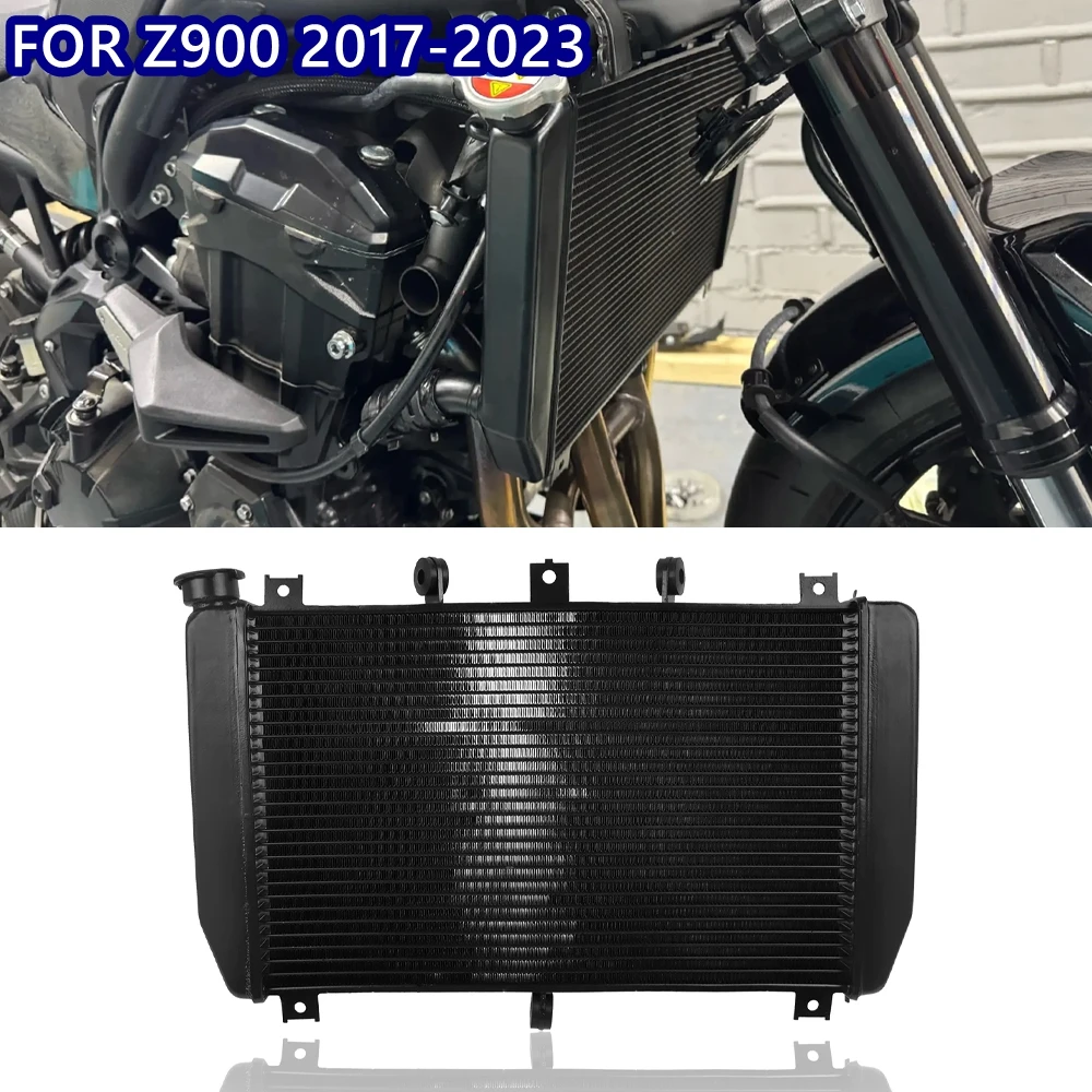 

Motorcycle Accessories Aluminum Engine Radiator Cooler Coolant Cooling Water Tank For KAWASAKI Z900 Z 900 2017-2021 2022 2023
