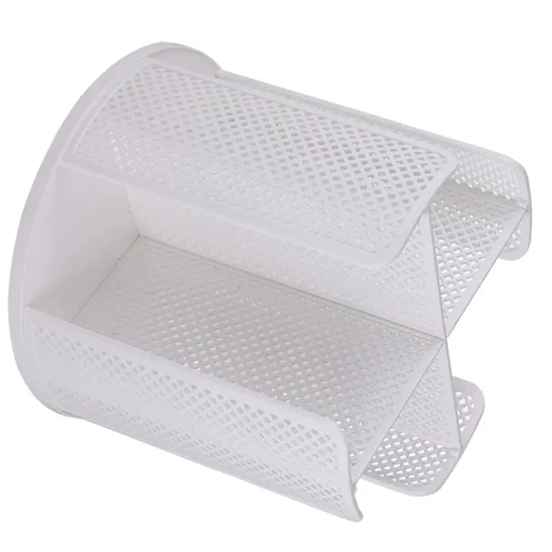 Rotatable Plastic Cup Storage Dispenser 4 Compartment Cup And Lids Holder Detachable Desktop Organizer