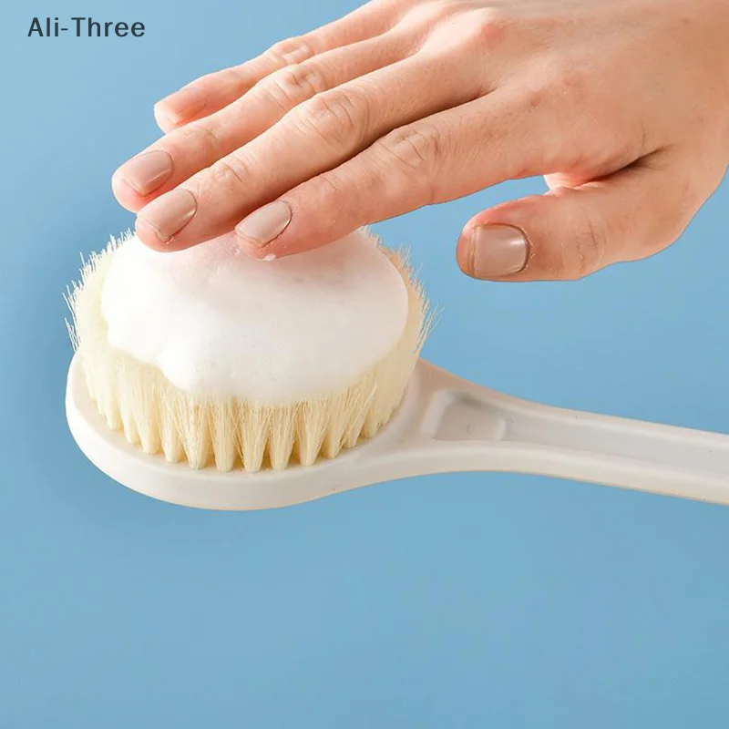 

Long Handle Bath Brush Soft Hair Back Bath Brush Bathroom Body Bath Brush Mud Back Scrubber Shower Massage Exfoliation Brush