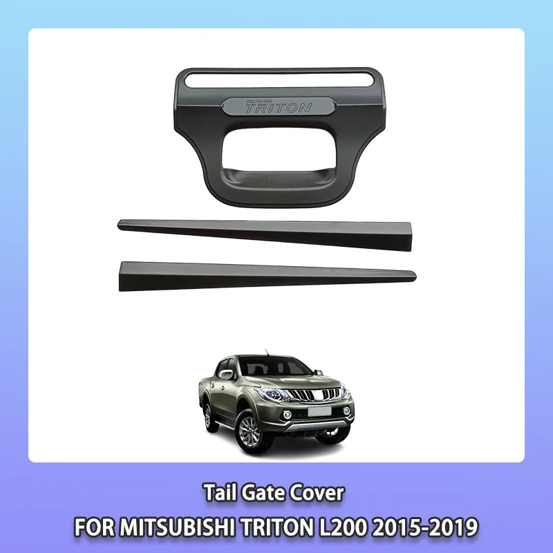 

Крышка ручки задней двери для MITSUBISHI TRITON L200 2015-2019, аксессуары для отделки крышки багажника, черный цвет