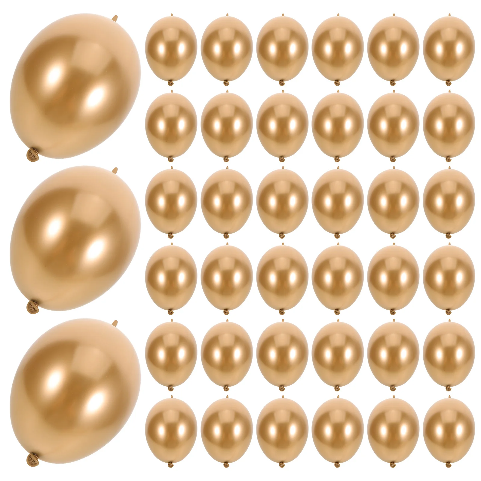 

100pcs Latex Link Tail Balloons Reusable Easy Assembly For Birthday Wedding Party Festival Decorations Arch Balloon Modelling