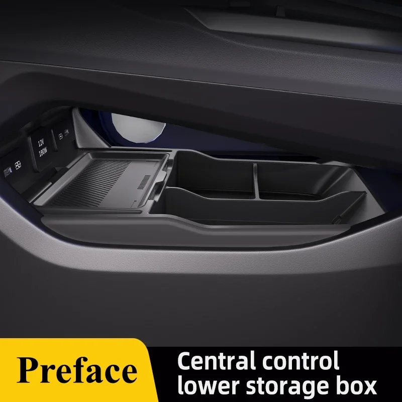 

2025 For Geely Preface Center Console Below Storage Box Central Control Organizer Mat Car Interior Silicone