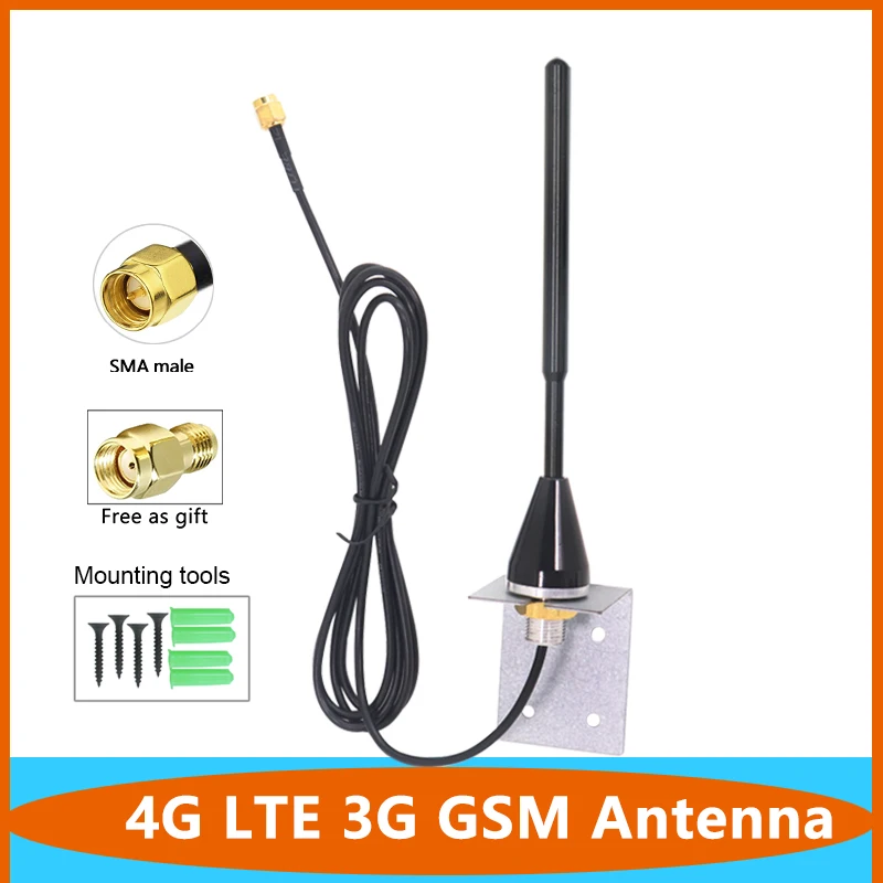 Signal Enhance 4G LTE 3G GSM Pure Copper Omni WiFi Antenna 698~2700Mhz High Gain Indoor Outdoor Aerial WiFi SMA RPSMA Male