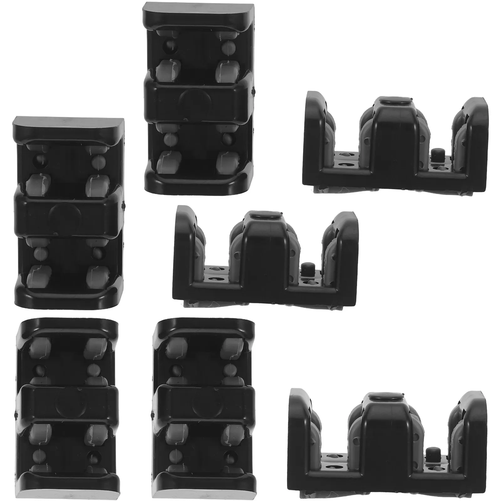 1Set Shower Door Stopper Black Sliding Limiter Glass Door Hardware Accessory Guide Roller for Bathroom Frameless Shower Room