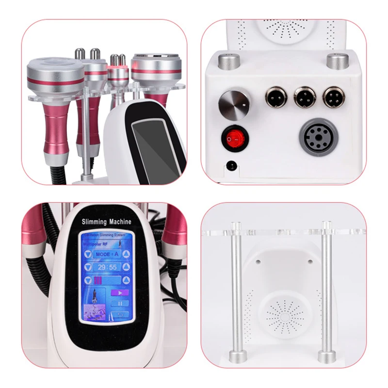 4 in 1 Vacuum Lipo Ultrasonic Cavitation Frequency Multipolar Body Slimming Machine Skin Lifting Tighten Anti-wrink Body Shaping