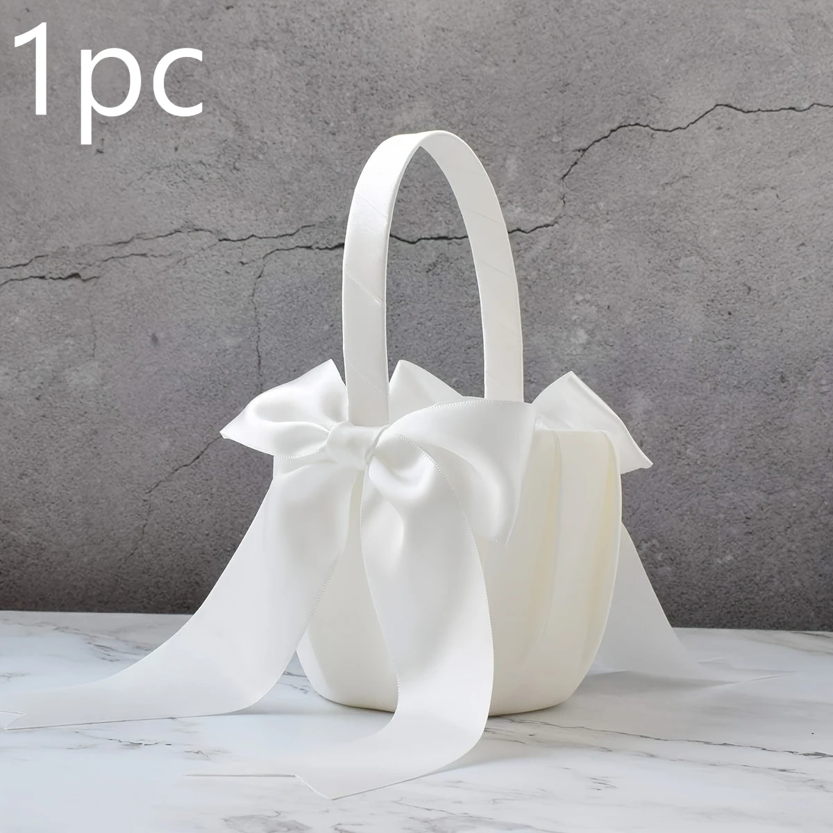 1PCS/2PCS Flower Girl Baskets Set- Cute Cherish Wedding Flower Baskets, Perfect for Halloween & Christmas