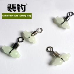 PD Fishing Tackle Accessories Big Sea Fishing Stainless Steel Glow-in-the-Dark Gourd American Style Eight Ring Lua Connector