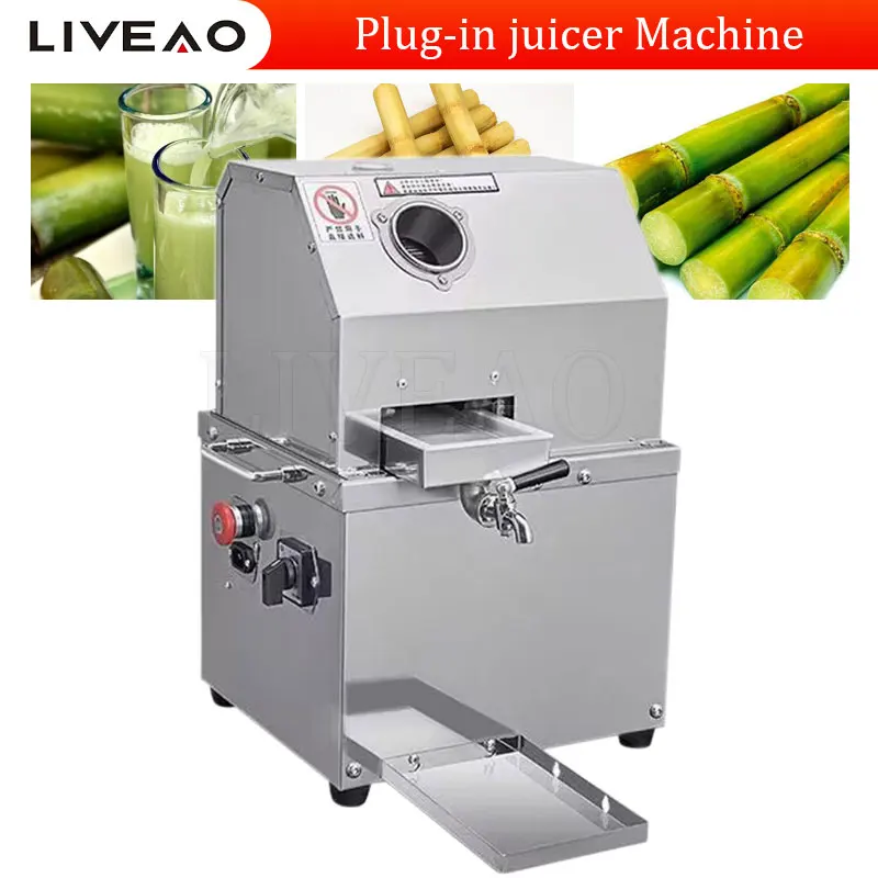 Electric Sugar Cane Squeezing Extracting Making Machine Industrial Commercial Sugarcane Press Juice Juicer