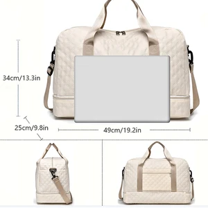 Rhombischer Mesh Dufile Bag Travel, große Kapazität, Sportfitness -Aufbewahrungstasche, Weekender über Nacht Tasche 8 Hauptverkaufs -Stoffreisen machen - №6