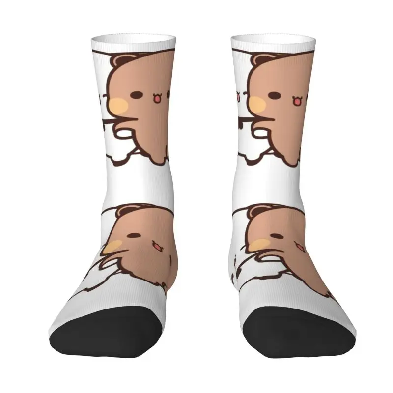 

Panda Bear And Brownie True Love Bubu Dudu Couple Men Women Crew Socks Unisex Cute 3D Printing Dress Socks