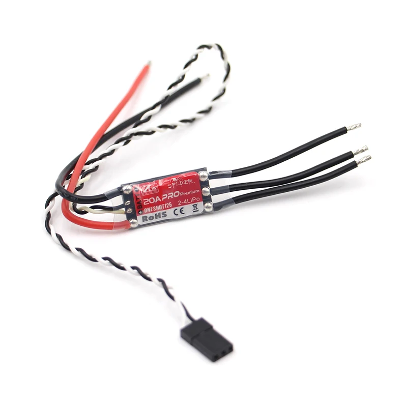 ZTW Spider 20A Pro Premium Speed Controller ONESHOT125 2~4 Lipo / Multishot 2~6Lipo Brushless ESC BLHELI For RC Quadcopter Drone