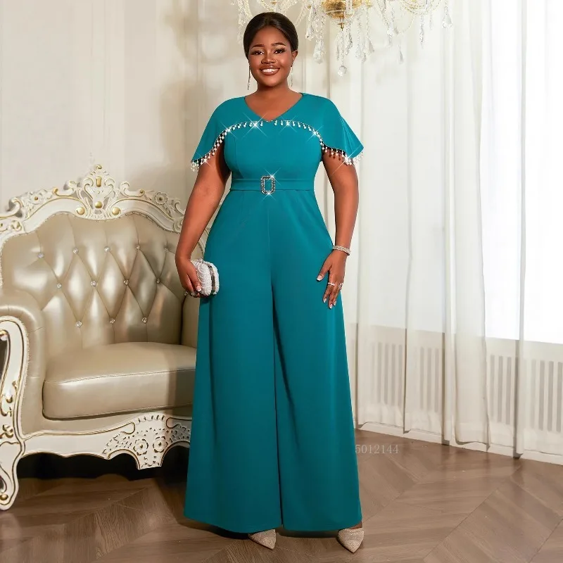 L-4XL حجم كبير الملابس الأفريقية للنساء الخريف الأفريقي قصيرة الأكمام الخامس الرقبة البوليستر بذلة طويلة Dashiki أفريقيا الملابس